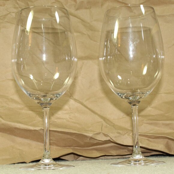 Set of 2 Stolzle Lausitz 9" x 2 7/8" Large Red Wine Glasses - Picture 1 of 4